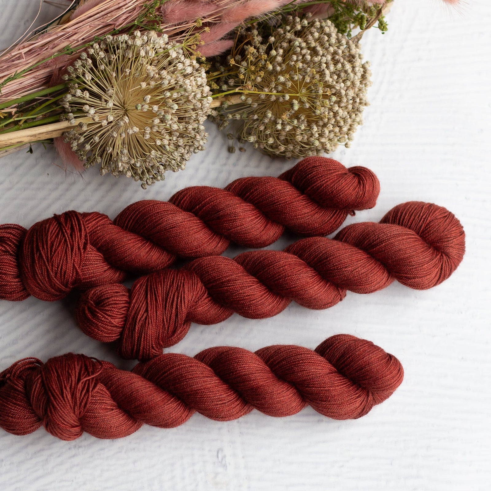 Louie & Lola Yarns Merino Silk Yak Fingering - Red Hearth