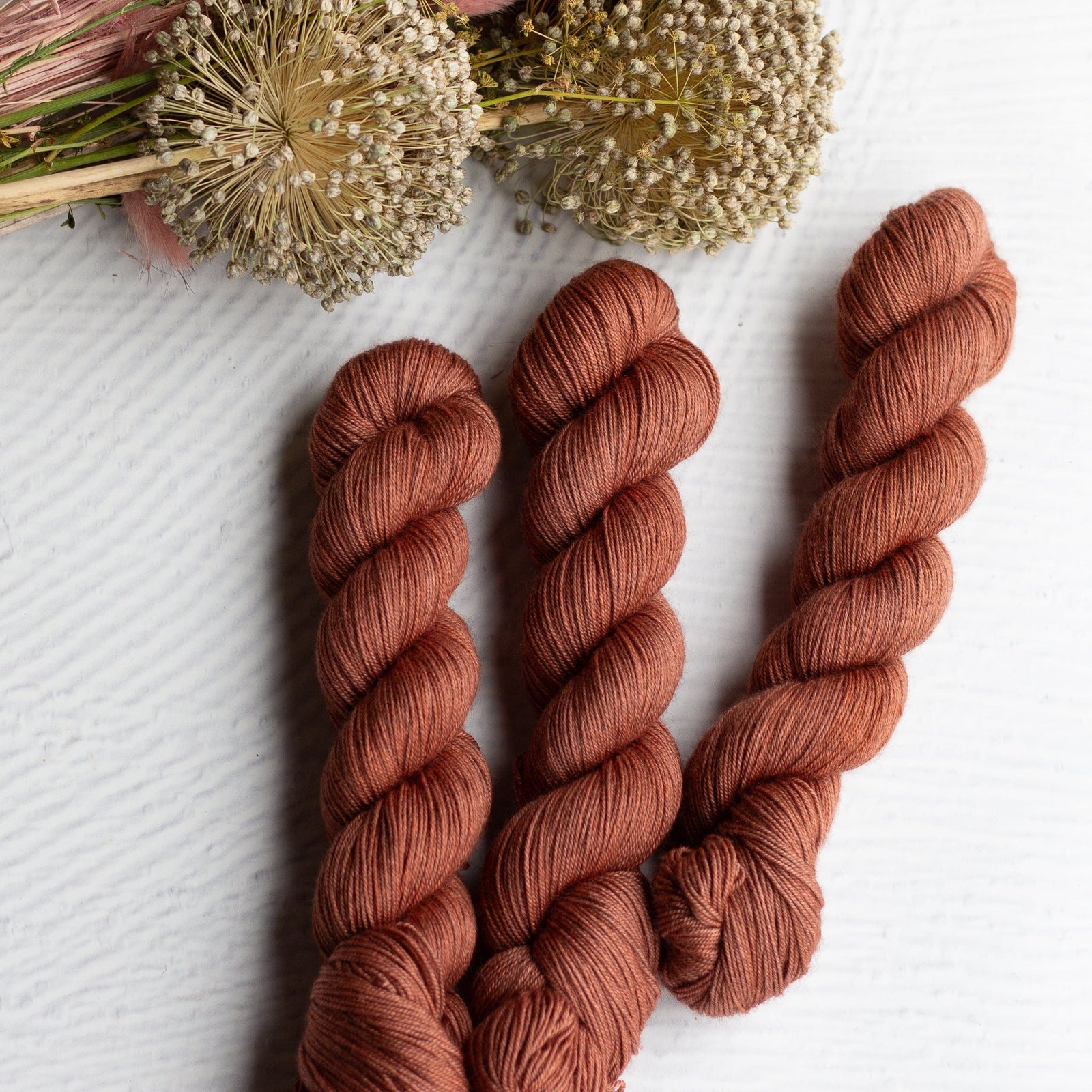 Louie & Lola Yarns Merino Silk Yak Fingering - Salmon Run