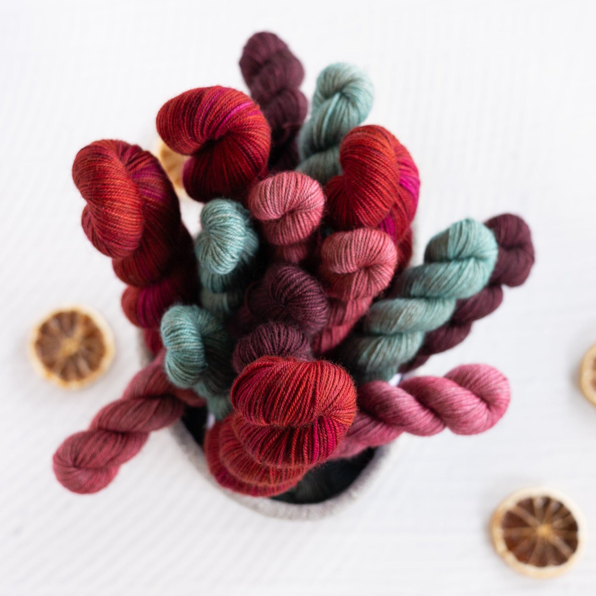 Louie & Lola Yarns Merino Yak Nylon Sock - Mulled Wine Set