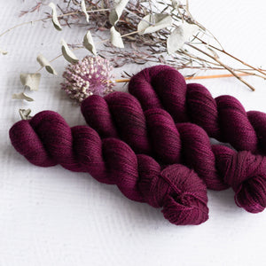 Louie & Lola Yarns Mineralogy 4 Ply - Tonals Collection - Cabernet