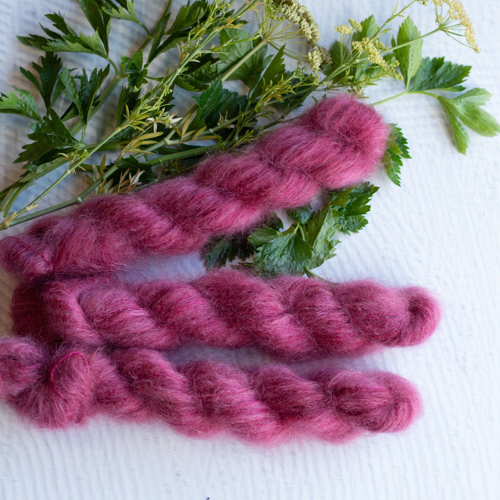 Louie & Lola Yarns Mohair Silk Lace - Peony