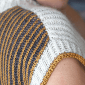 Louie & Lola Yarns Overlay Sweater & Vest Kits - Cormo Fingering & Mohair Silk Lace - Kit 2