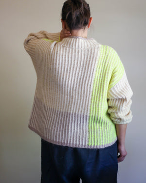 Louie & Lola Yarns Overlay Sweater & Vest Kits - Cormo Fingering & Mohair Silk Lace - Kit 3