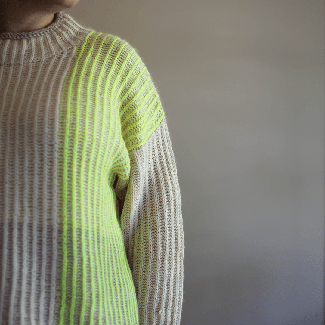 Louie & Lola Yarns Overlay Sweater & Vest Kits - Cormo Fingering & Mohair Silk Lace - Kit 4