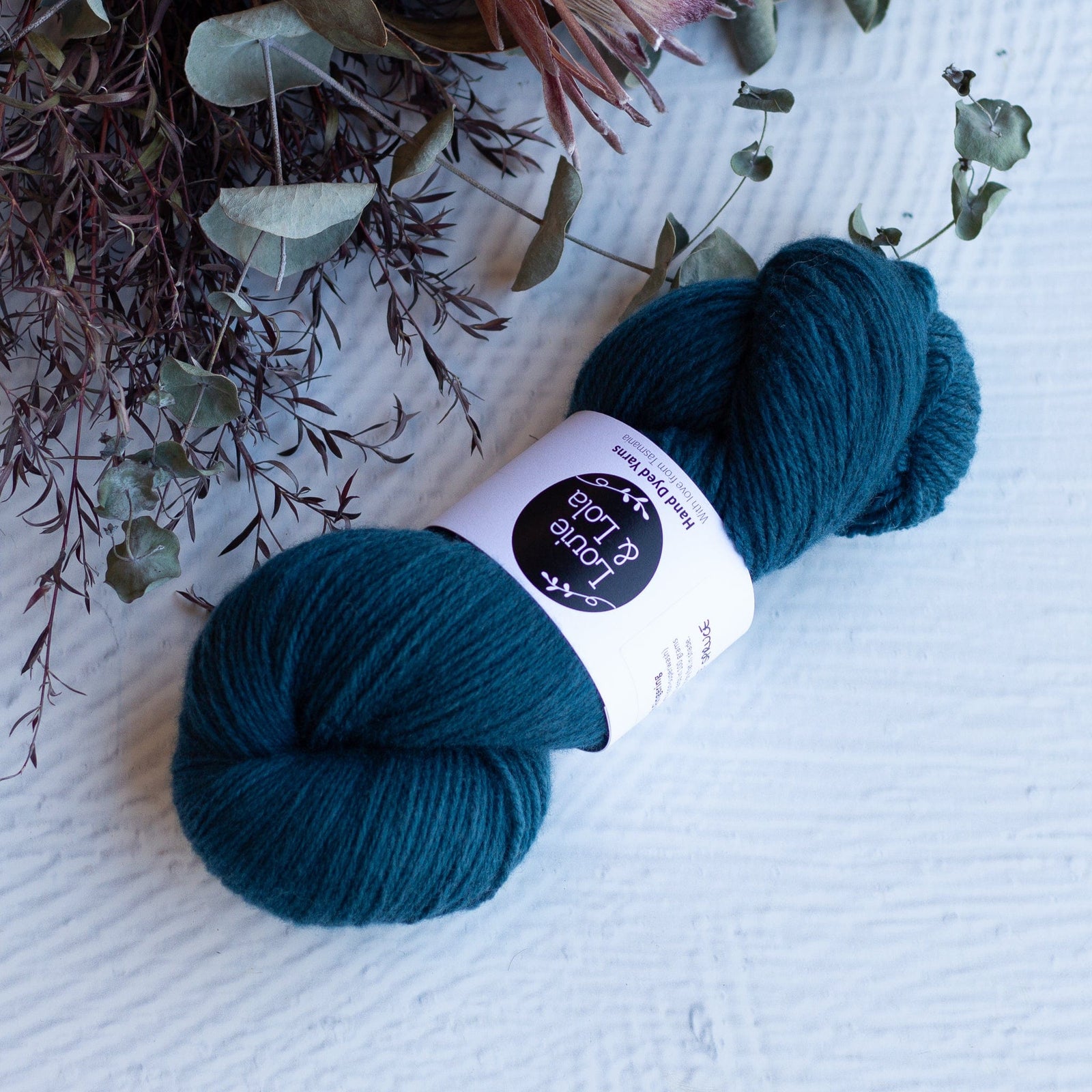 Louie & Lola Yarns Polwarth Fingering - Blue Spruce