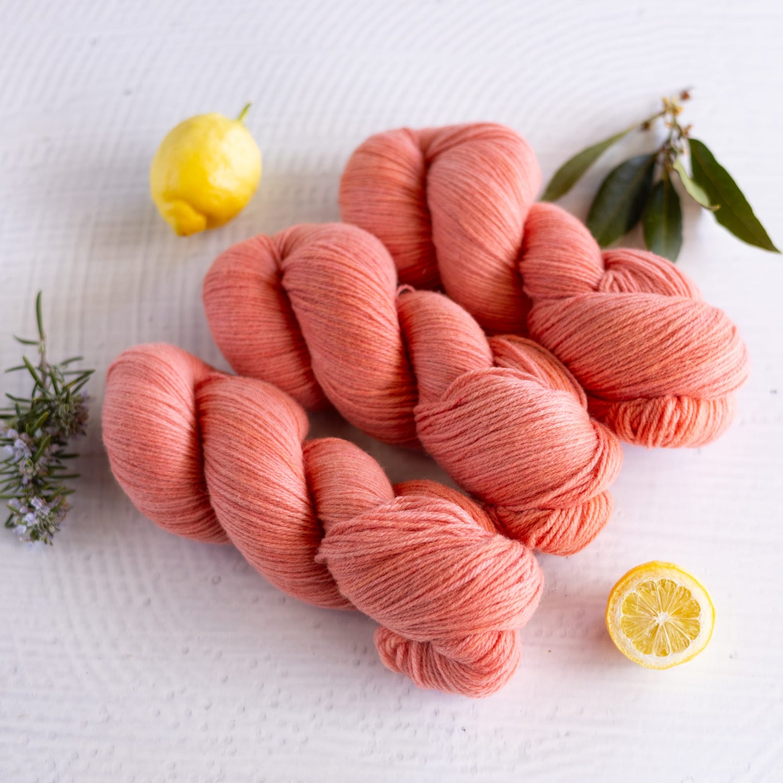 Louie & Lola Yarns Polwarth Fingering - Coral Pink OOAK Batch
