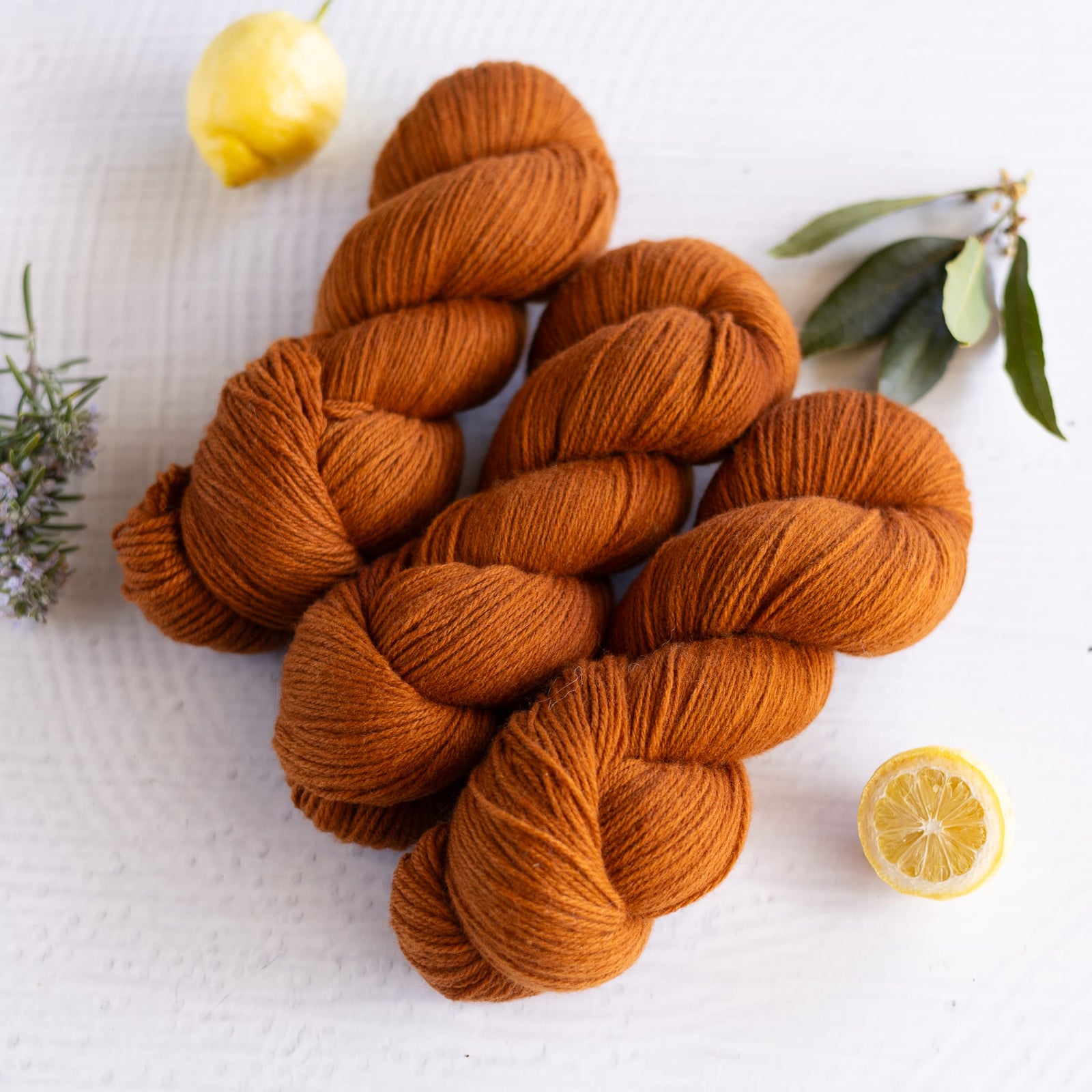 Louie & Lola Yarns Polwarth Fingering - Rust OOAK Batch
