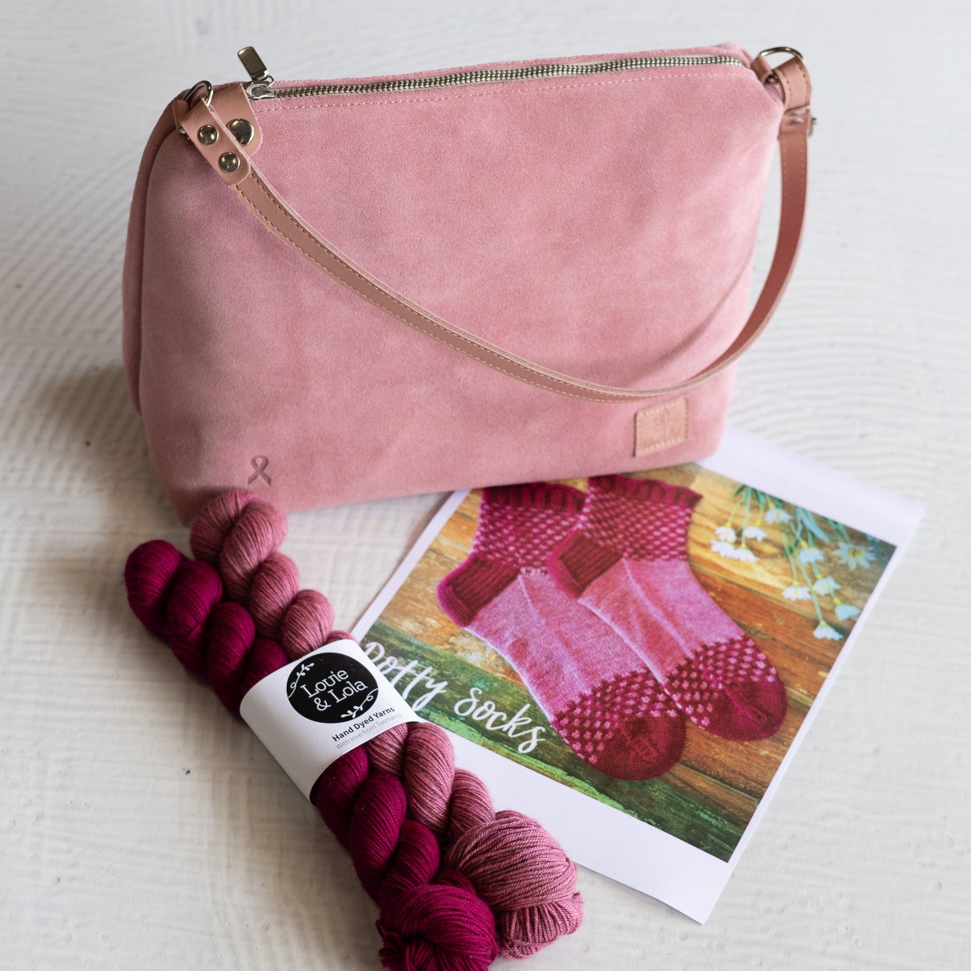 Louie & Lola Yarns Rose (Light Pink) Knit for the Girls 2025 Fundraiser Bundle