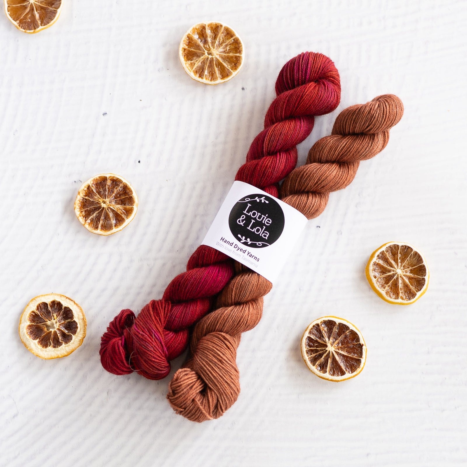 Louie & Lola Yarns Set 1 Merino Yak Nylon Sock - Spiced Cider Set