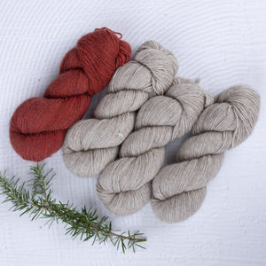 Louie & Lola Yarns Sizes 1-2 / Barn Red Lumme Sweater Yarn Kit PRE-ORDER