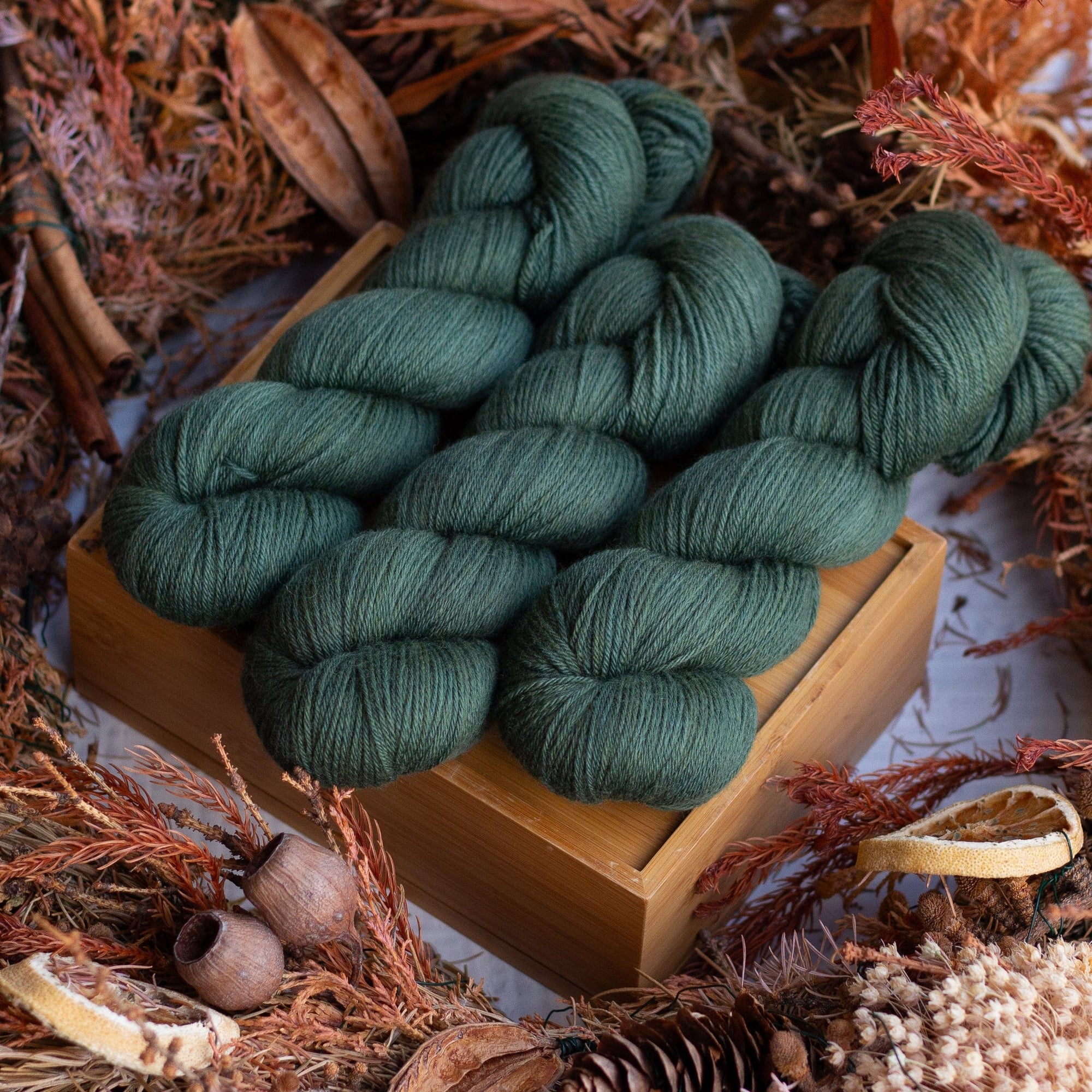 Louie & Lola Yarns SRS Merino Fingering - Tassie Collection - Myrtle Forest