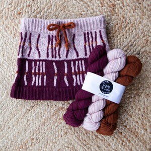 Louie & Lola Yarns Tamar Valley Snow Gum Cowl - Yarn Kit PRE-ORDER
