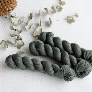 Louie & Lola Yarns Willow Sage Staple Poncho - Merino Silk Yak Yarn Kit PRE-ORDER