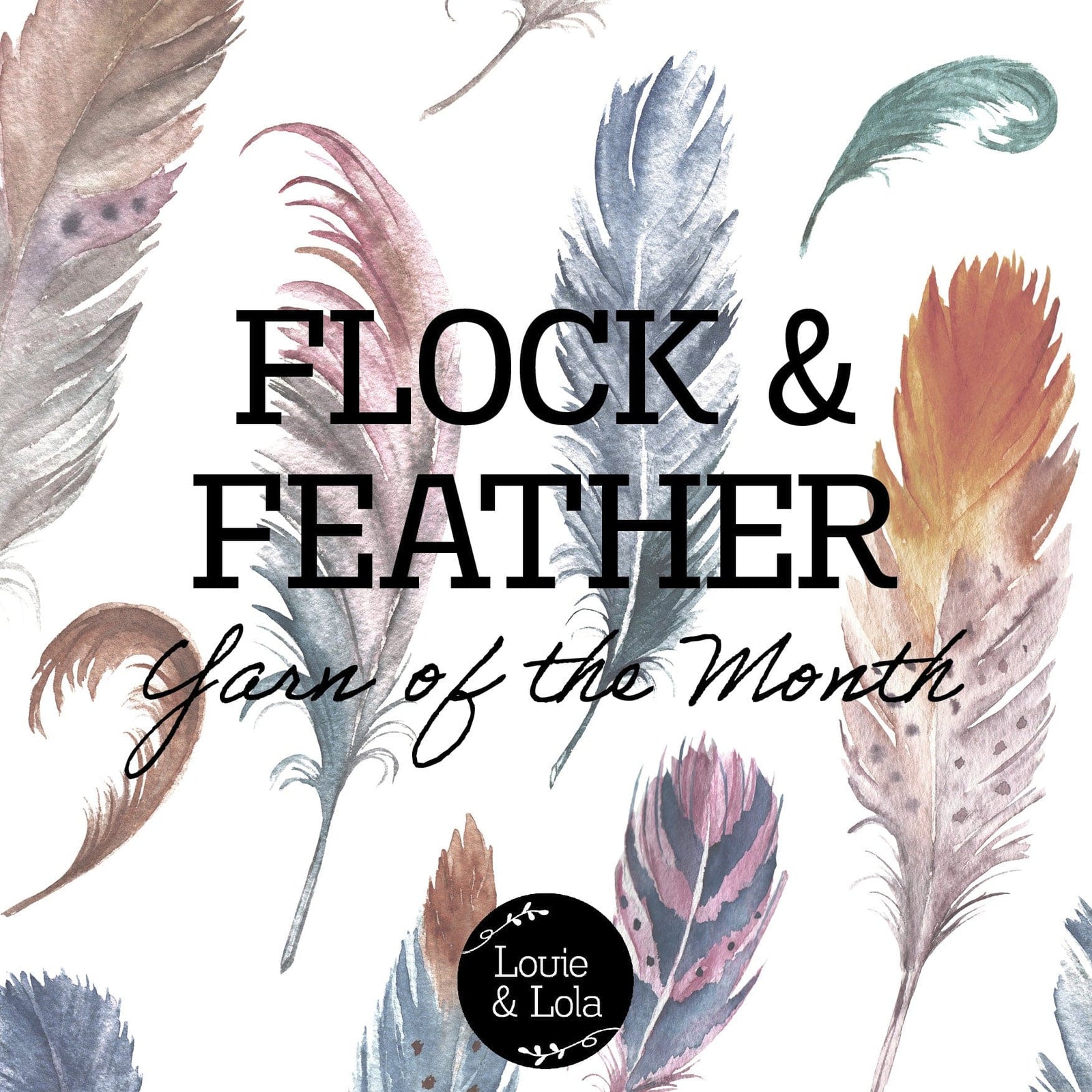 Louie & Lola Yarns Yarn Club Flock & Feather Yarn of the Month - September 2025 - Blue Orpington