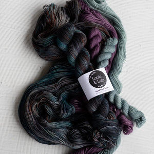 Louie & Lola Yarns Yarn Club Flock & Feather Yarn of the Month - April 2026 - Blue Andalusian Rooster