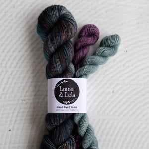 Louie & Lola Yarns Yarn Club Flock & Feather Yarn of the Month - April 2026 - Blue Andalusian Rooster
