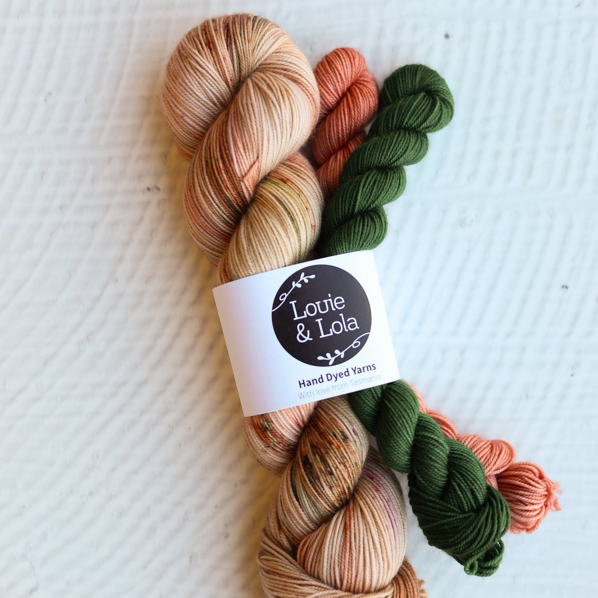 Louie & Lola Yarns Yarn Club Flock & Feather Yarn of the Month - August 2025 - Salmon Faverolle Hen