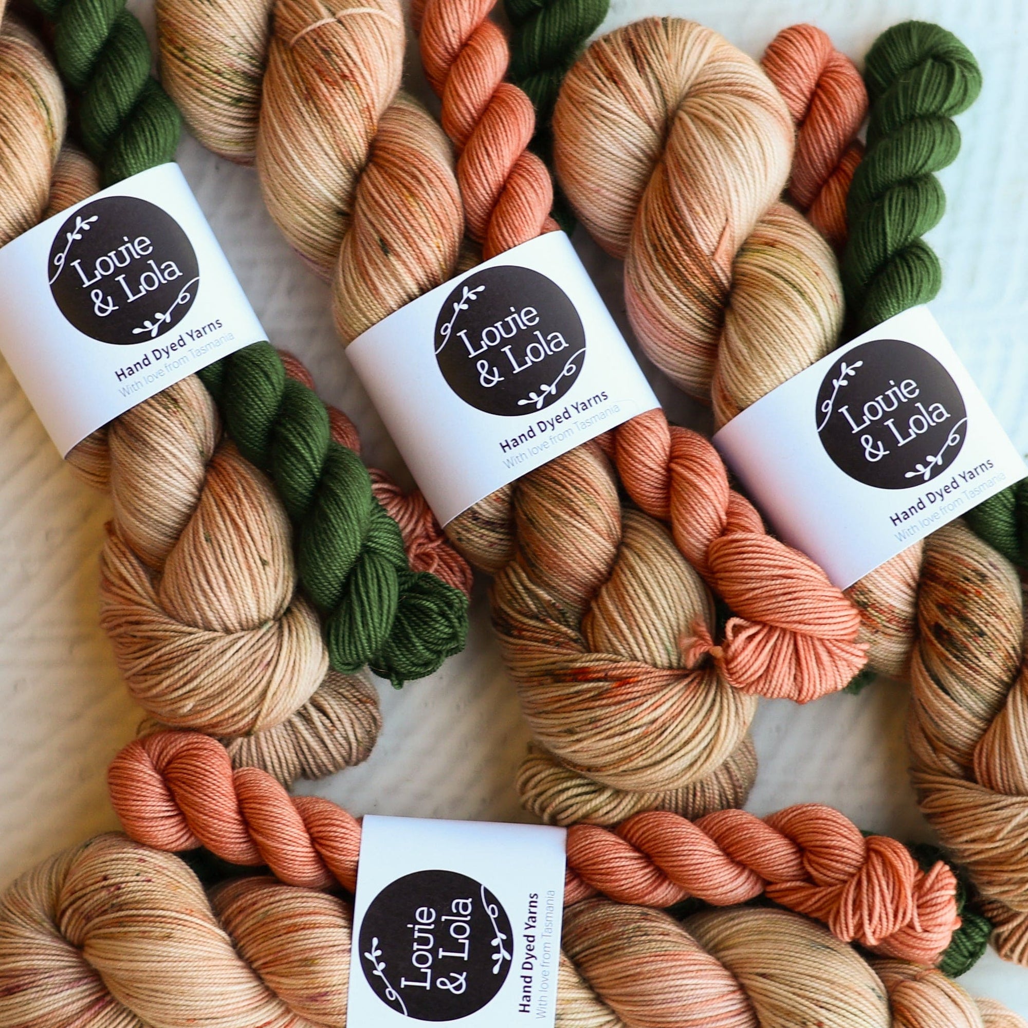 Louie & Lola Yarns Yarn Club Flock & Feather Yarn of the Month - August 2025 - Salmon Faverolle Hen