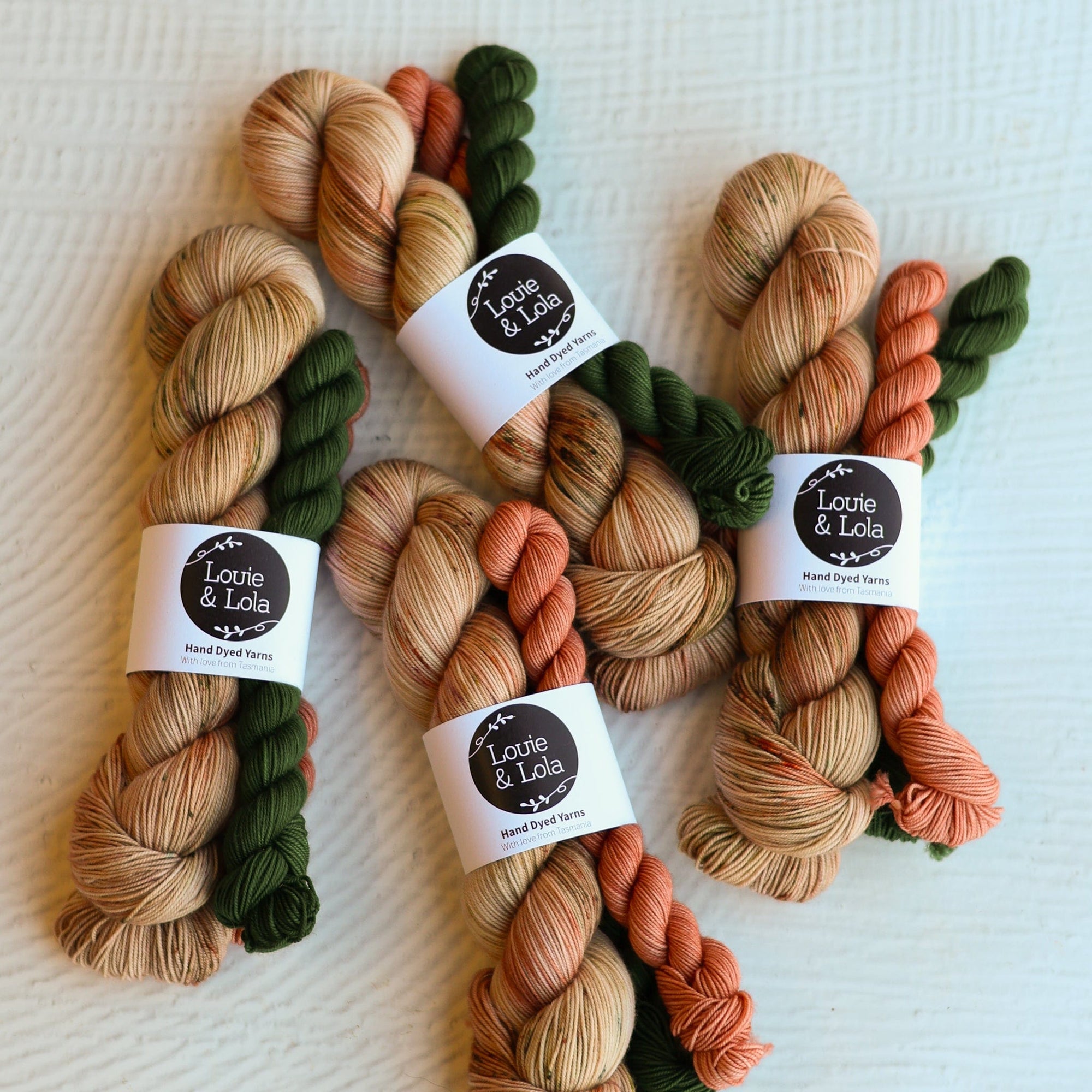 Louie & Lola Yarns Yarn Club Flock & Feather Yarn of the Month - August 2025 - Salmon Faverolle Hen