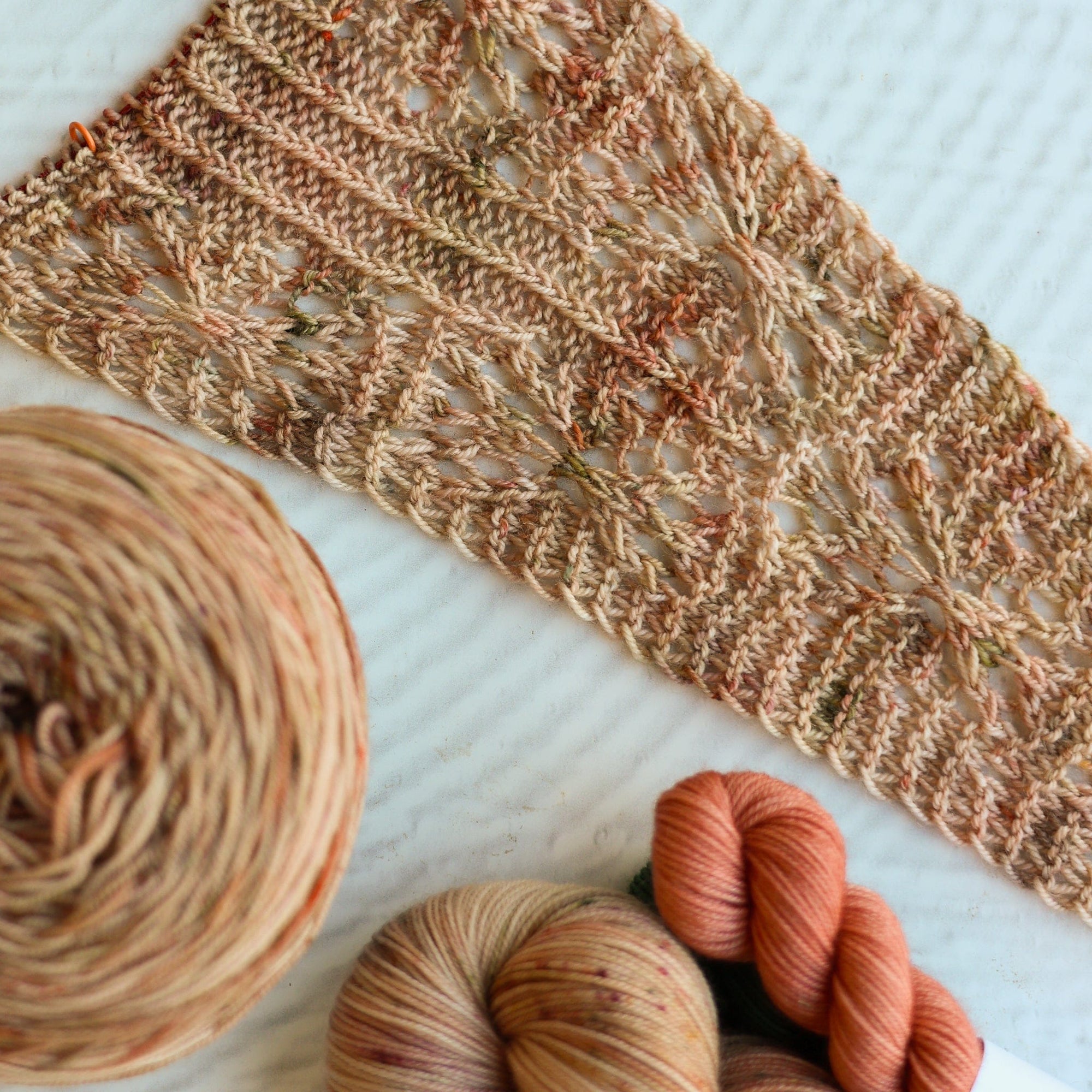 Louie & Lola Yarns Yarn Club Flock & Feather Yarn of the Month - August 2025 - Salmon Faverolle Hen