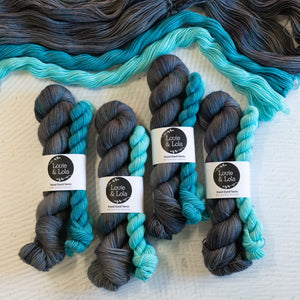Louie & Lola Yarns Yarn Club Flock & Feather Yarn of the Month - August 2026 - Sapphire Blue Plymouth Rock