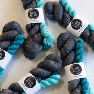 Louie & Lola Yarns Yarn Club Flock & Feather Yarn of the Month - August 2026 - Sapphire Blue Plymouth Rock
