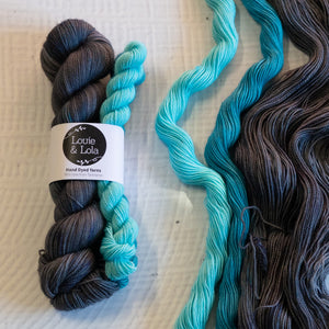 Louie & Lola Yarns Yarn Club Flock & Feather Yarn of the Month - August 2026 - Sapphire Blue Plymouth Rock