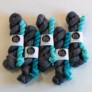 Louie & Lola Yarns Yarn Club Flock & Feather Yarn of the Month - August 2026 - Sapphire Blue Plymouth Rock
