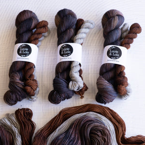 Louie & Lola Yarns Yarn Club Flock & Feather Yarn of the Month - January 2026 - Chocolate Orpington