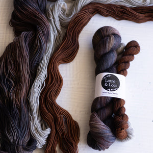 Louie & Lola Yarns Yarn Club Flock & Feather Yarn of the Month - January 2026 - Chocolate Orpington