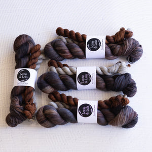 Louie & Lola Yarns Yarn Club Flock & Feather Yarn of the Month - January 2026 - Chocolate Orpington