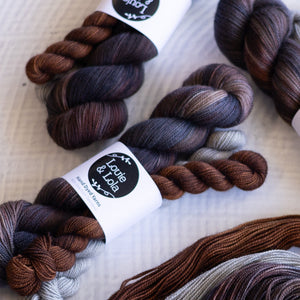 Louie & Lola Yarns Yarn Club Flock & Feather Yarn of the Month - January 2026 - Chocolate Orpington