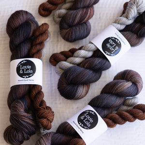 Louie & Lola Yarns Yarn Club Flock & Feather Yarn of the Month - January 2026 - Chocolate Orpington