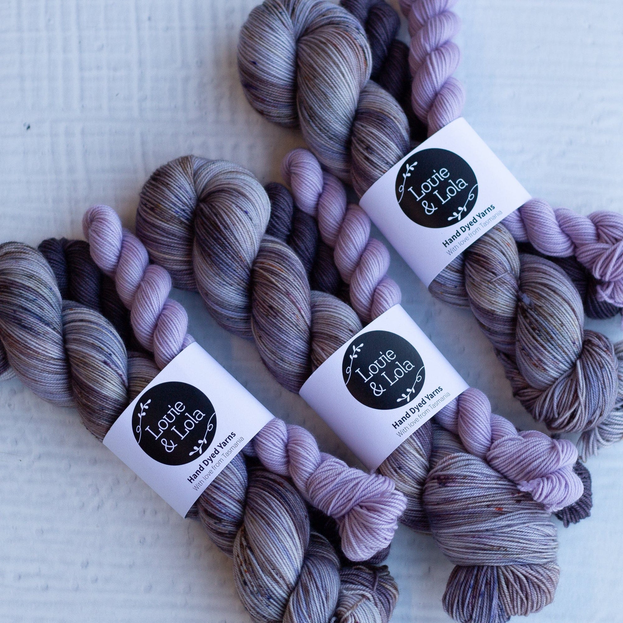 Louie & Lola Yarns Yarn Club Flock & Feather Yarn of the Month - June 2025 - Lavender Silkie Hen