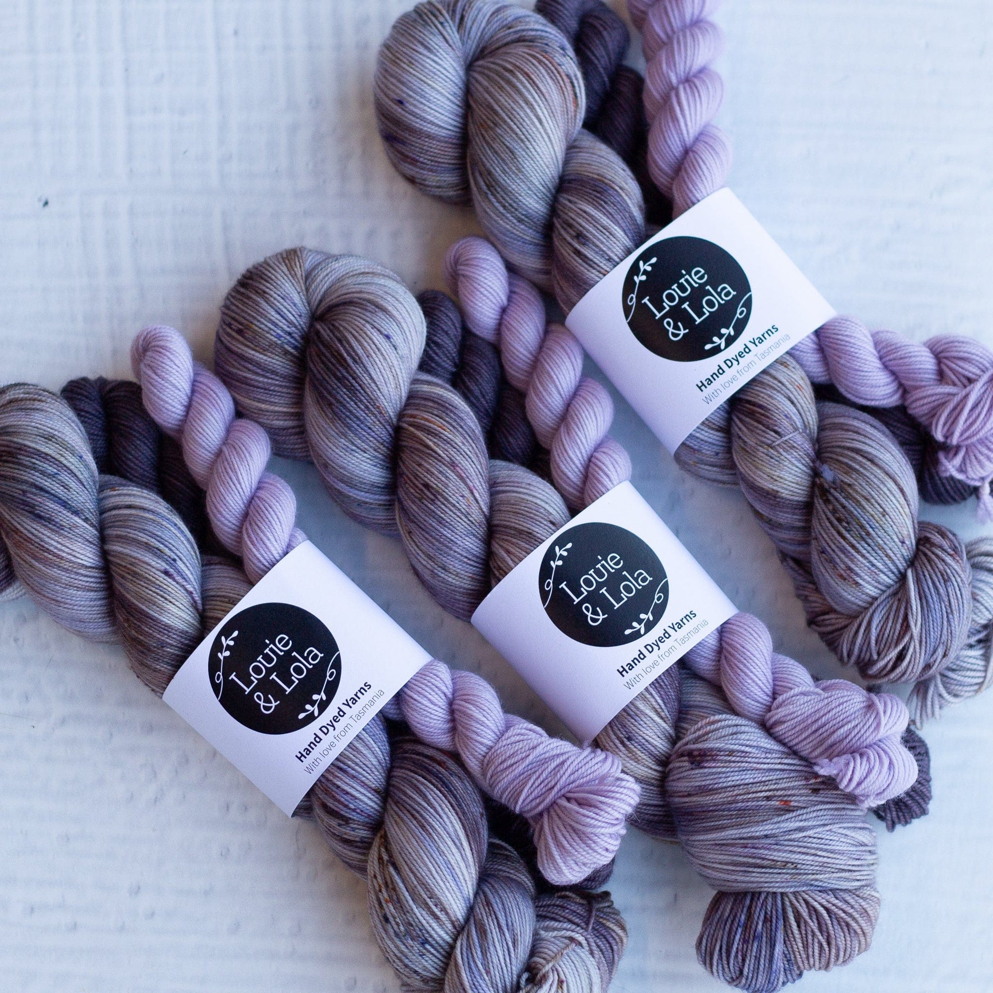 Louie & Lola Yarns Yarn Club Flock & Feather Yarn of the Month - June 2025 - Lavender Silkie Hen