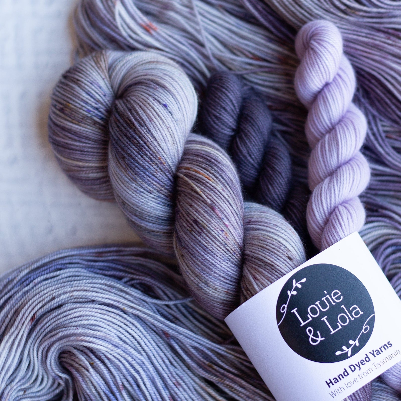 Louie & Lola Yarns Yarn Club Flock & Feather Yarn of the Month - June 2025 - Lavender Silkie Hen