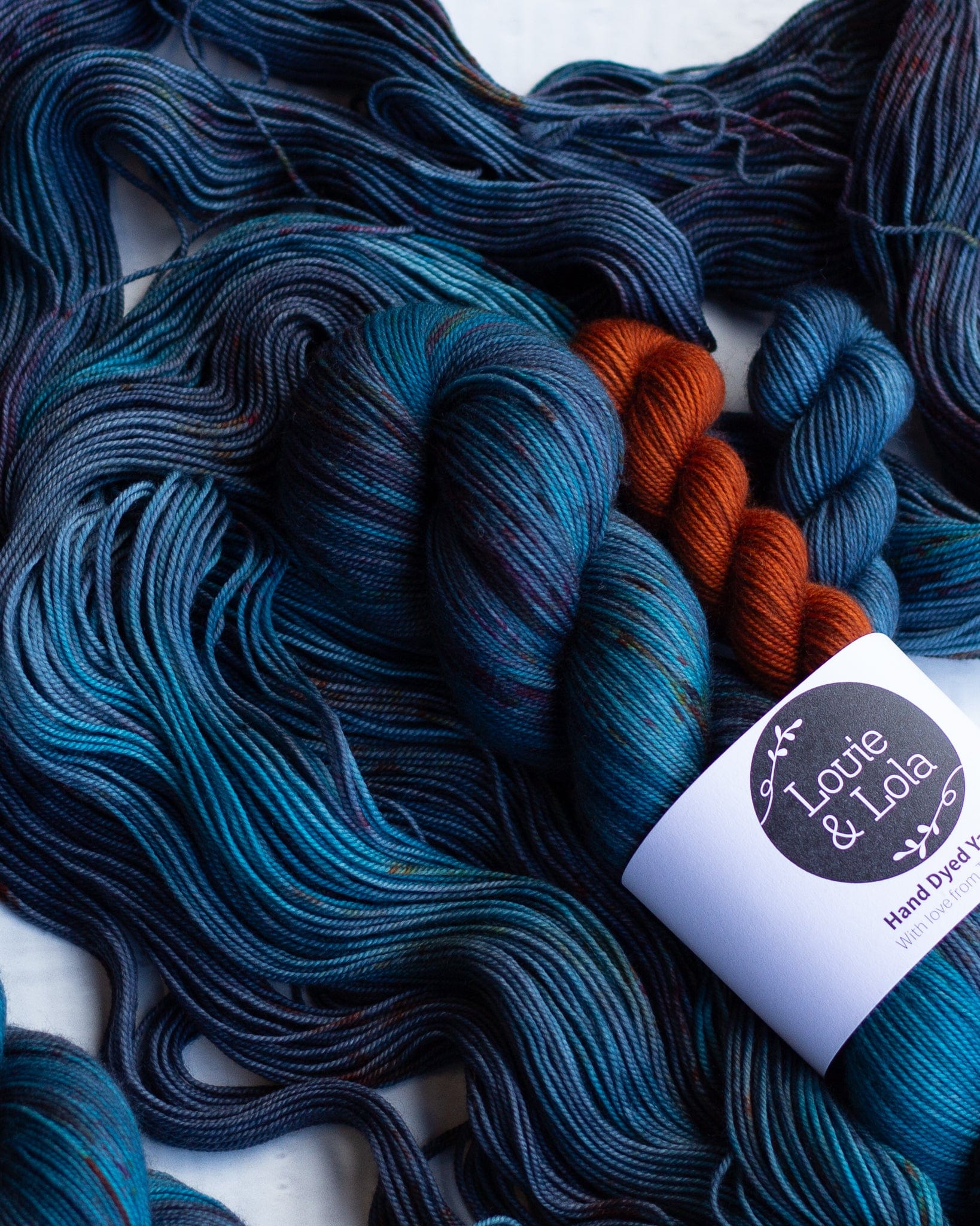 Louie & Lola Yarns Yarn Club Flock & Feather Yarn of the Month - March 2025 - Black Copper Maran