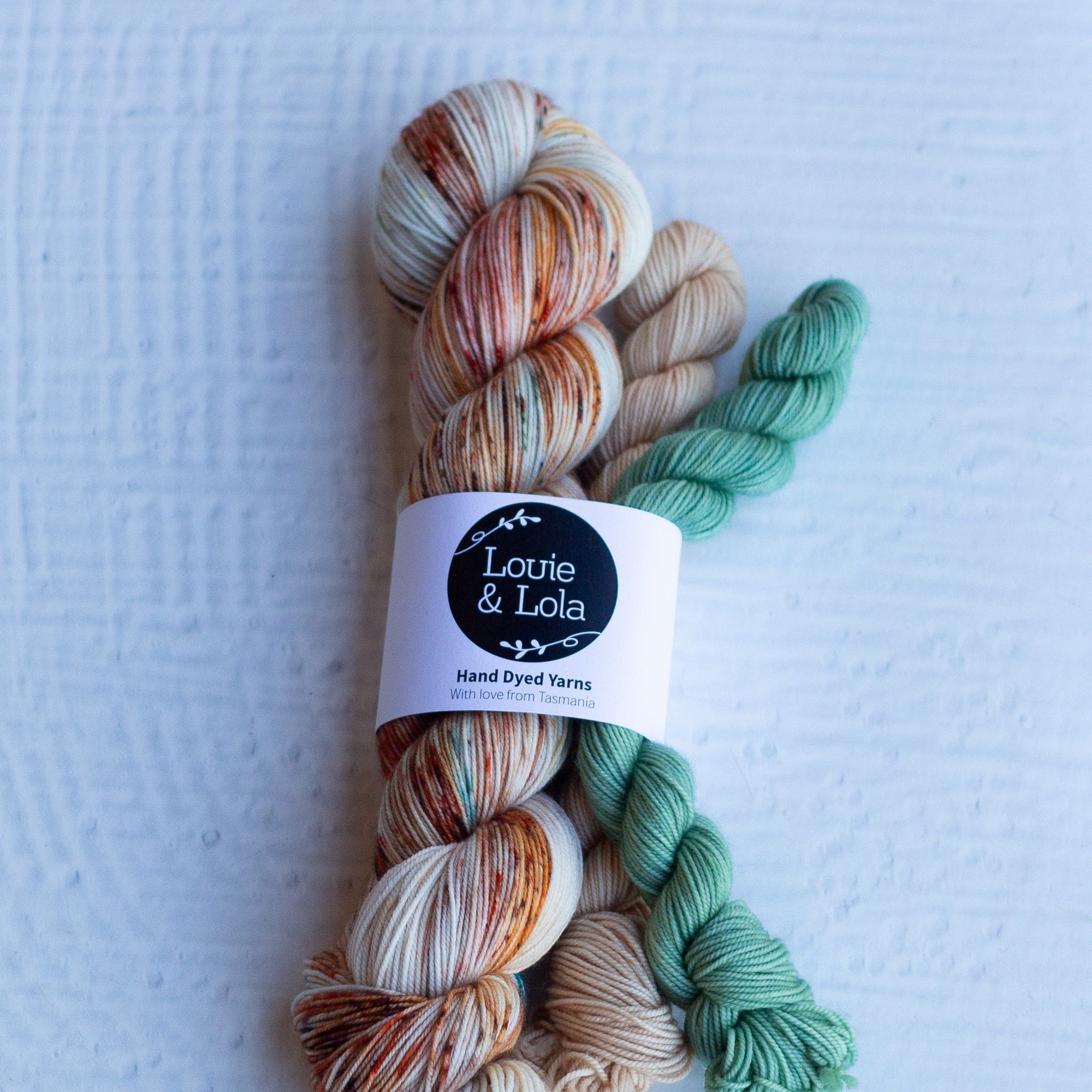 Louie & Lola Yarns Yarn Club Flock & Feather Yarn of the Month - May 2025 - Buff Laced Polish Hen