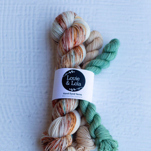 Louie & Lola Yarns Yarn Club Flock & Feather Yarn of the Month - May 2025 - Buff Laced Polish Hen