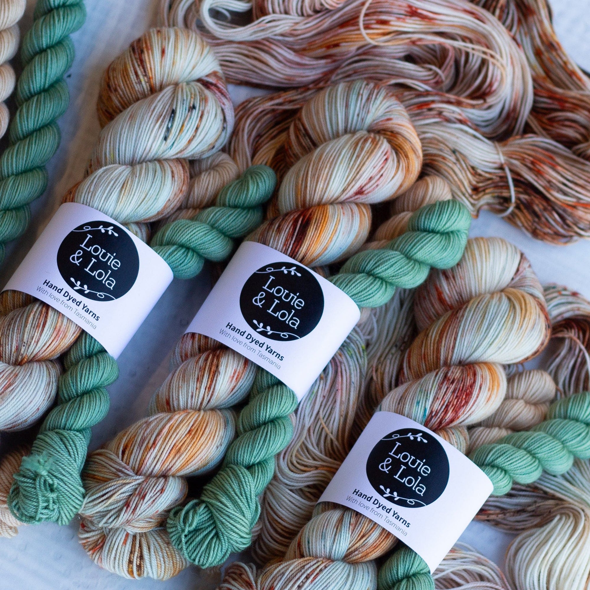 Louie & Lola Yarns Yarn Club Flock & Feather Yarn of the Month - May 2025 - Buff Laced Polish Hen