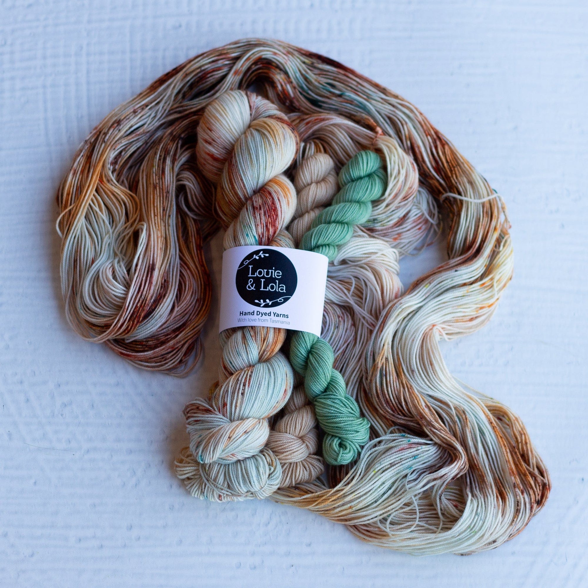 Louie & Lola Yarns Yarn Club Flock & Feather Yarn of the Month - May 2025 - Buff Laced Polish Hen