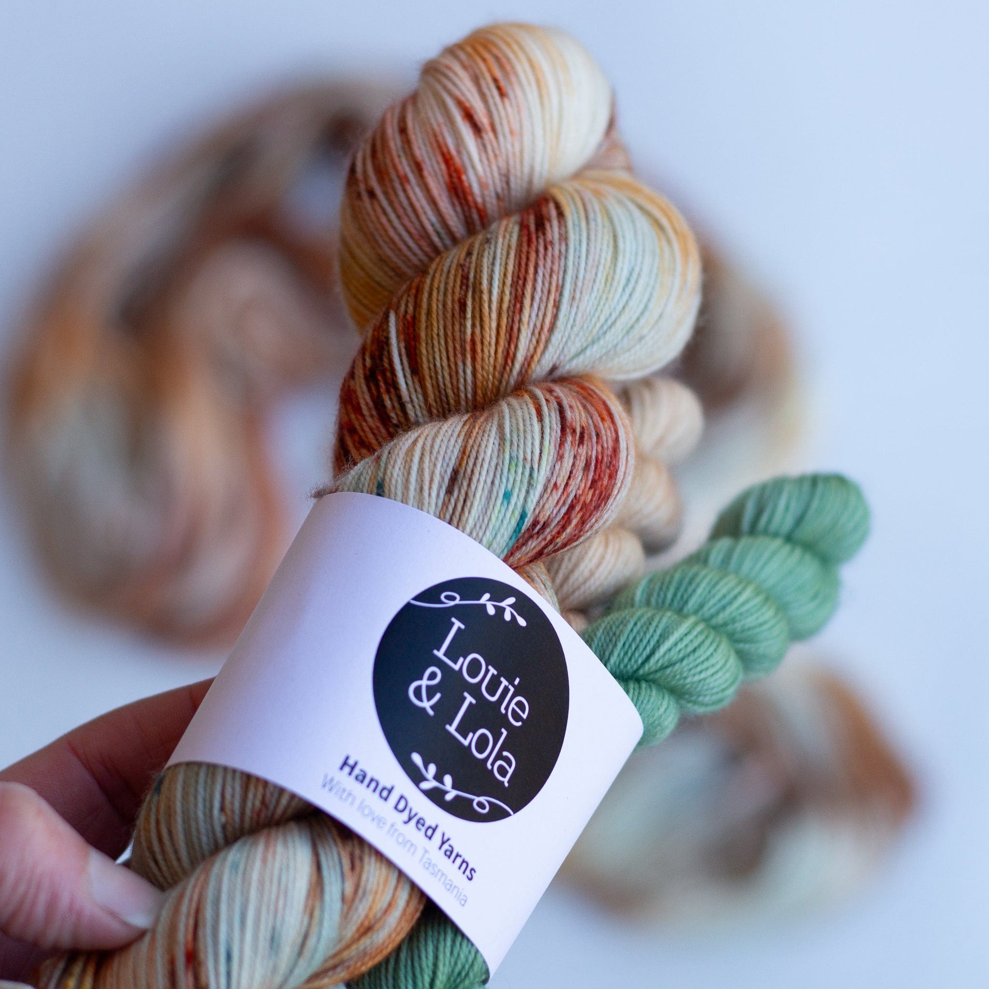 Louie & Lola Yarns Yarn Club Flock & Feather Yarn of the Month - May 2025 - Buff Laced Polish Hen