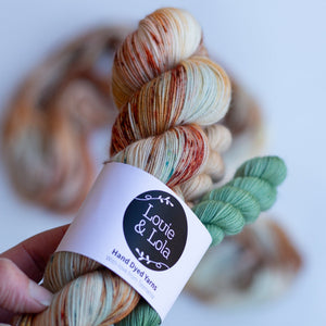 Louie & Lola Yarns Yarn Club Flock & Feather Yarn of the Month - May 2025 - Buff Laced Polish Hen