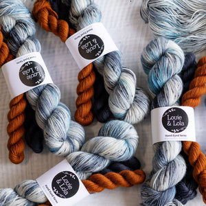 Louie & Lola Yarns Yarn Club Flock & Feather Yarn of the Month - November 2025 - Silver Spangled Hamburg Rooster