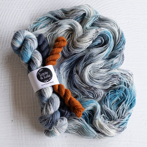 Louie & Lola Yarns Yarn Club Flock & Feather Yarn of the Month - November 2025 - Silver Spangled Hamburg Rooster