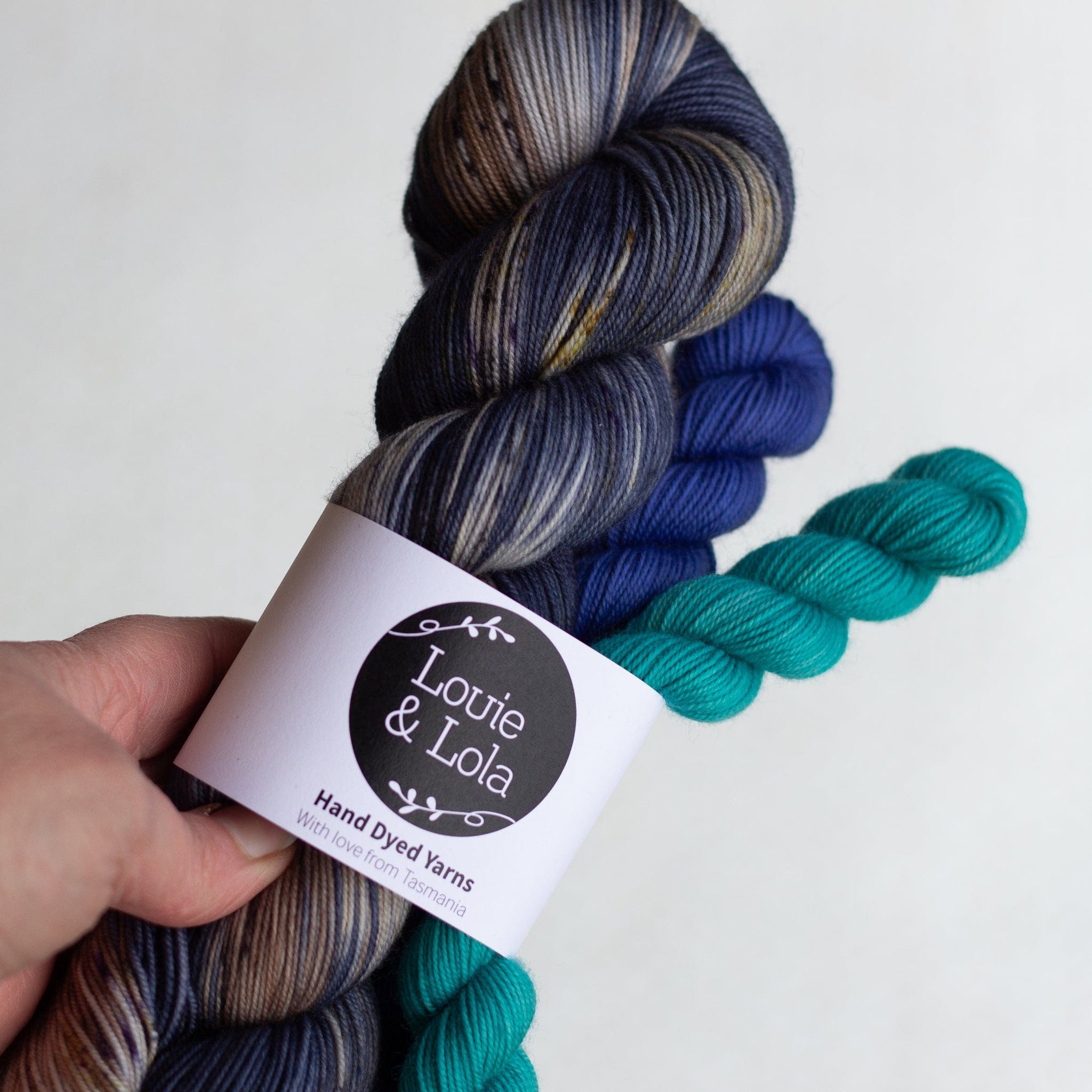 Louie & Lola Yarns Yarn Club Flock & Feather Yarn of the Month - September 2025 - Blue Orpington