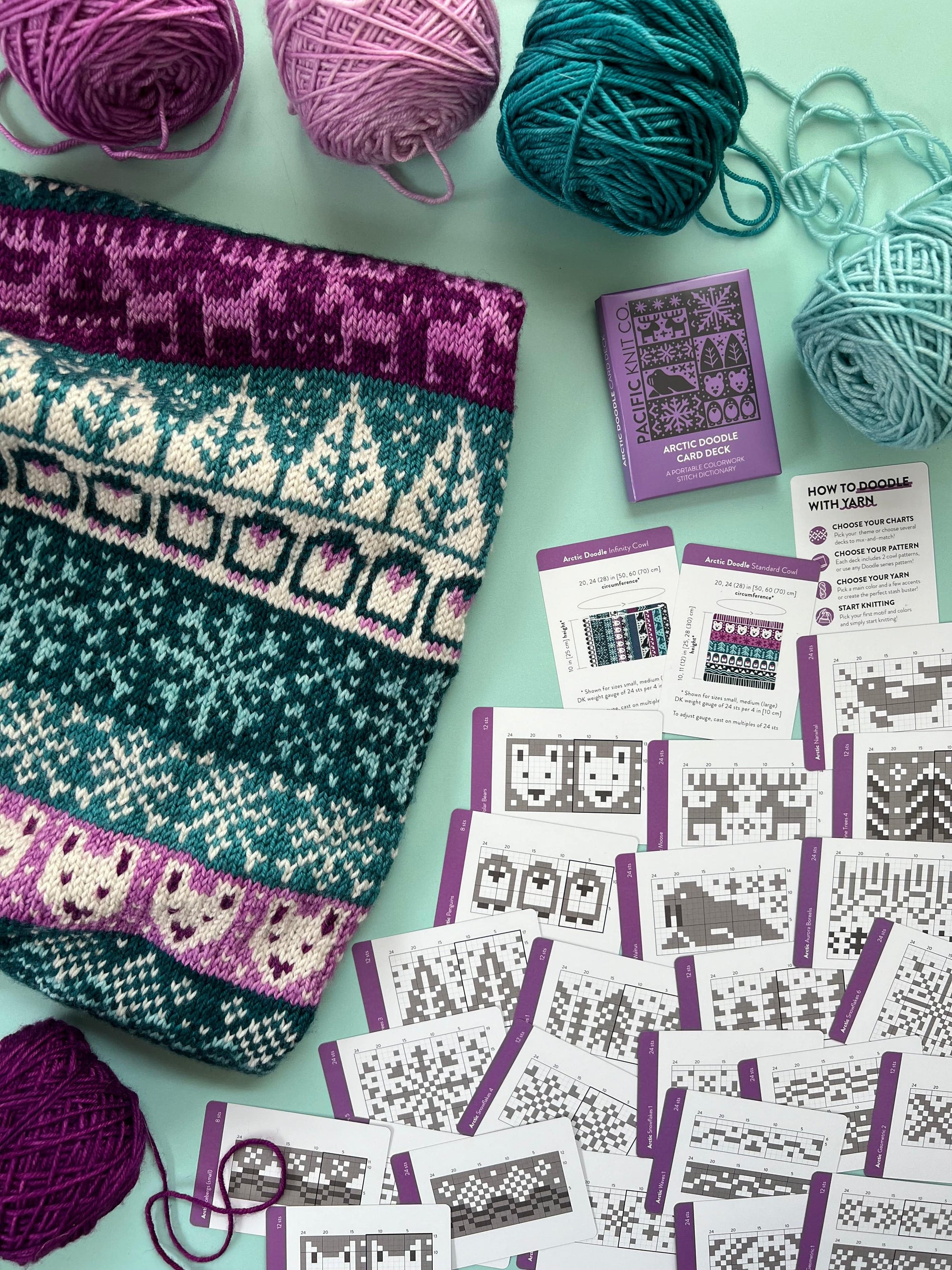 Pacific Knit Co. knitting pattern Pacific Knit Co. - Arctic Doodle Card Deck (Expansion)