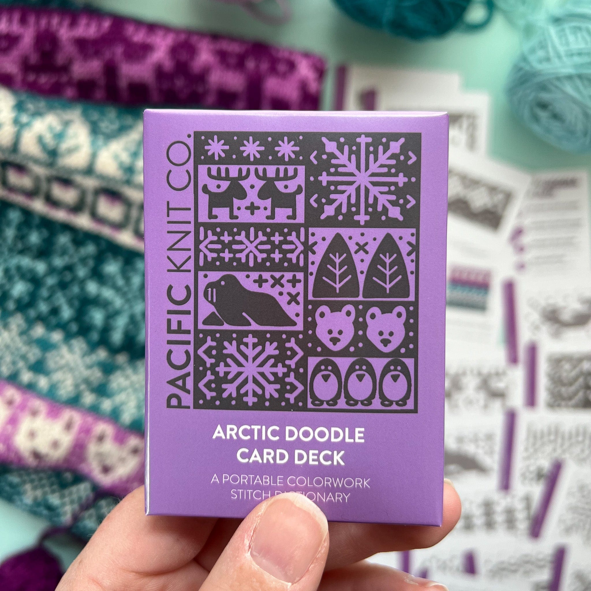Knit Pattern Card Louie & Lola Yarns - Pacific Knit Co. - Arctic Doodle Card Deck (Expansion)
