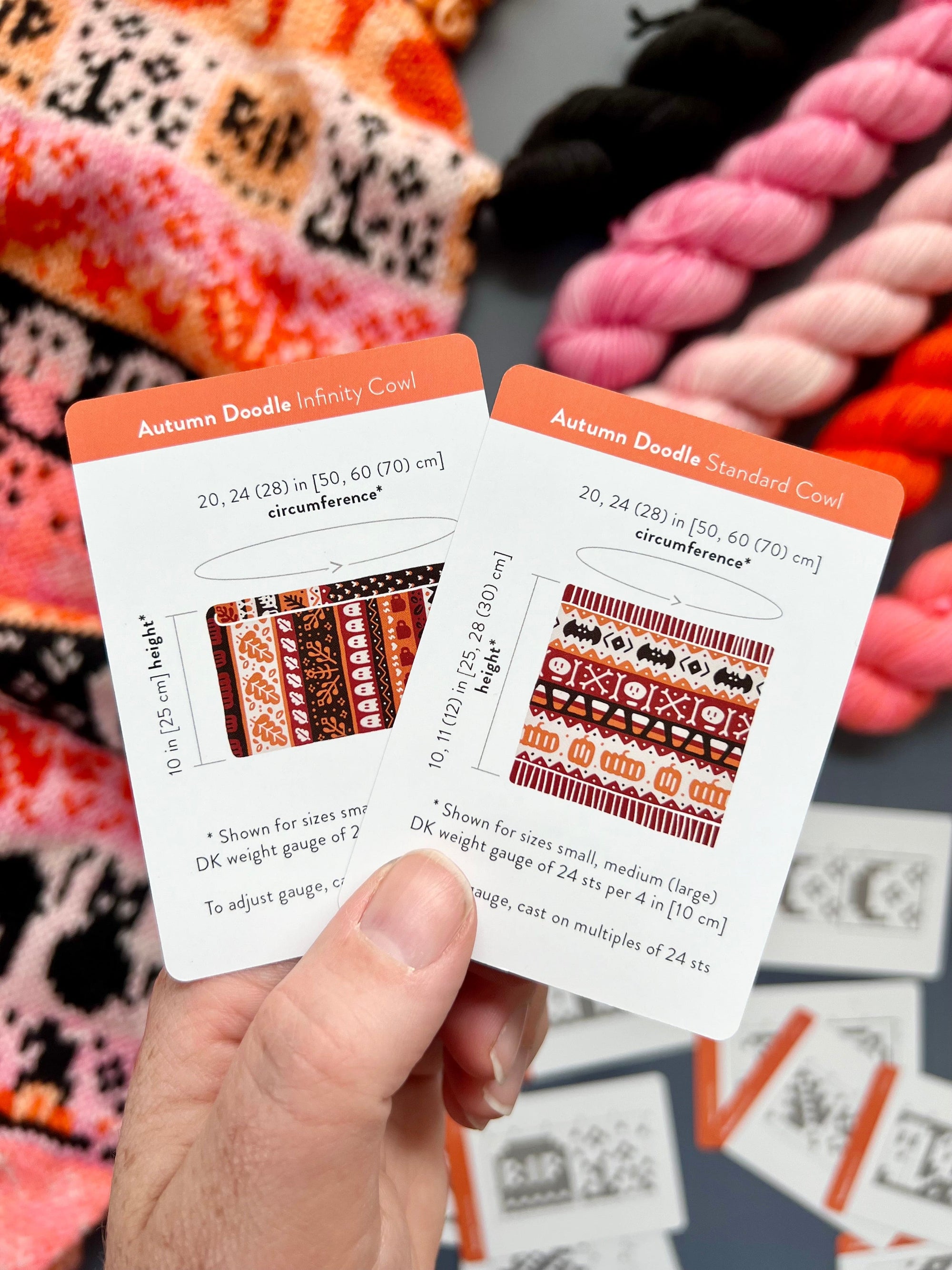 Knit Pattern Card Louie & Lola Yarns - Pacific Knit Co. - Autumn Doodle Card Deck