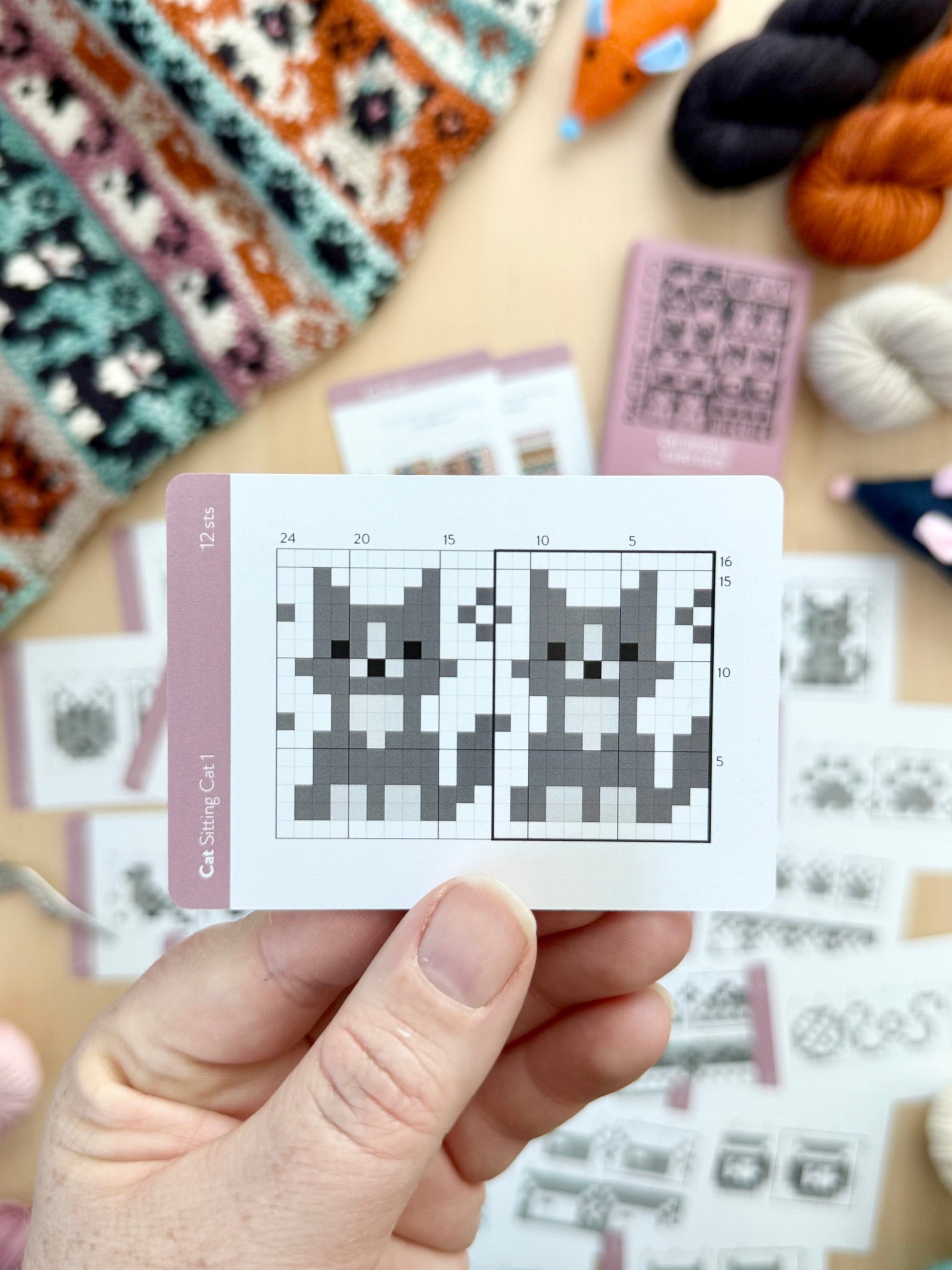 Pacific Knit Co. knitting pattern Pacific Knit Co. - Cat Doodle Card Deck (Expansion)